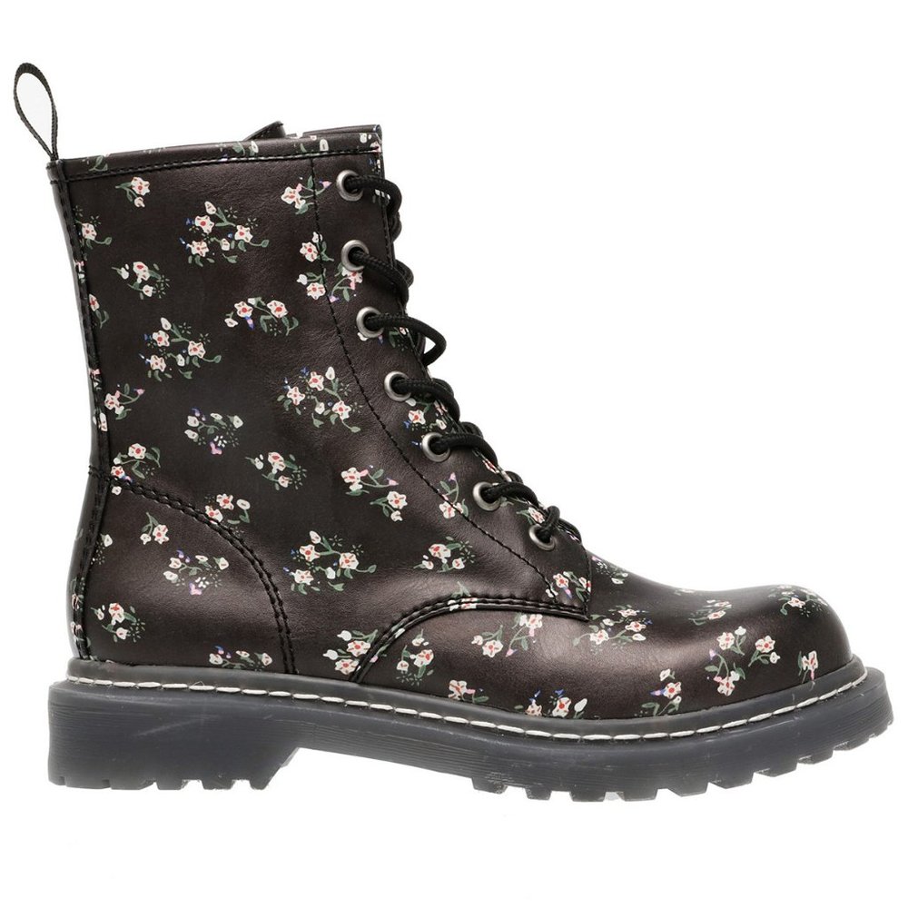 Ryyder Lace-Up Lug Sole Combat Booties - Picture 2 of 4